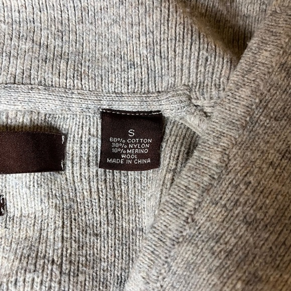 Perry Ellis, Merino Wool Blend Sweater/Cardigan, Cream, Button Closure, Medium - Picture 5 of 7